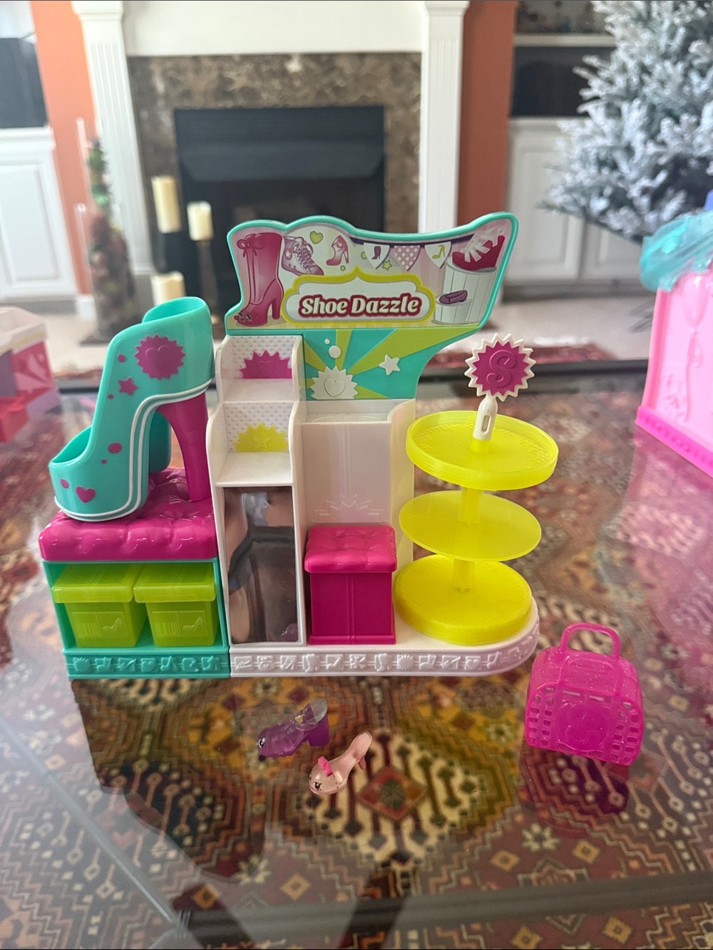 Shopkins Shoe Dazzle Toy Shoe Boutique Playset - Teal, Pink & Yellow